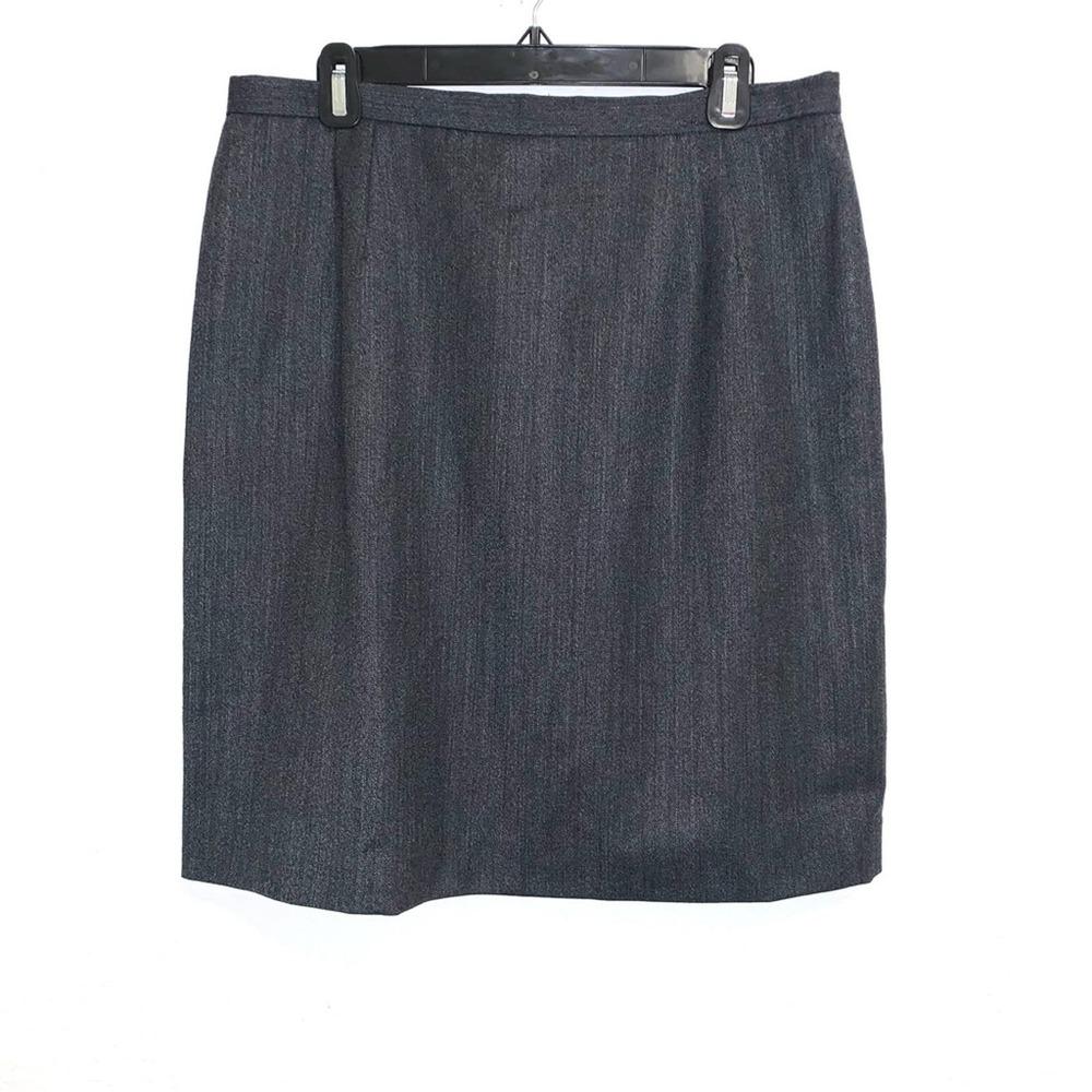 Talbots Charcoal Gray Wool Pencil Skirt